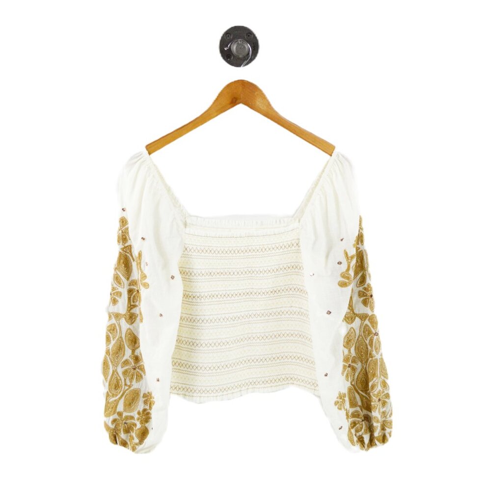 Anthropologie Boho Fitted Top #210-17